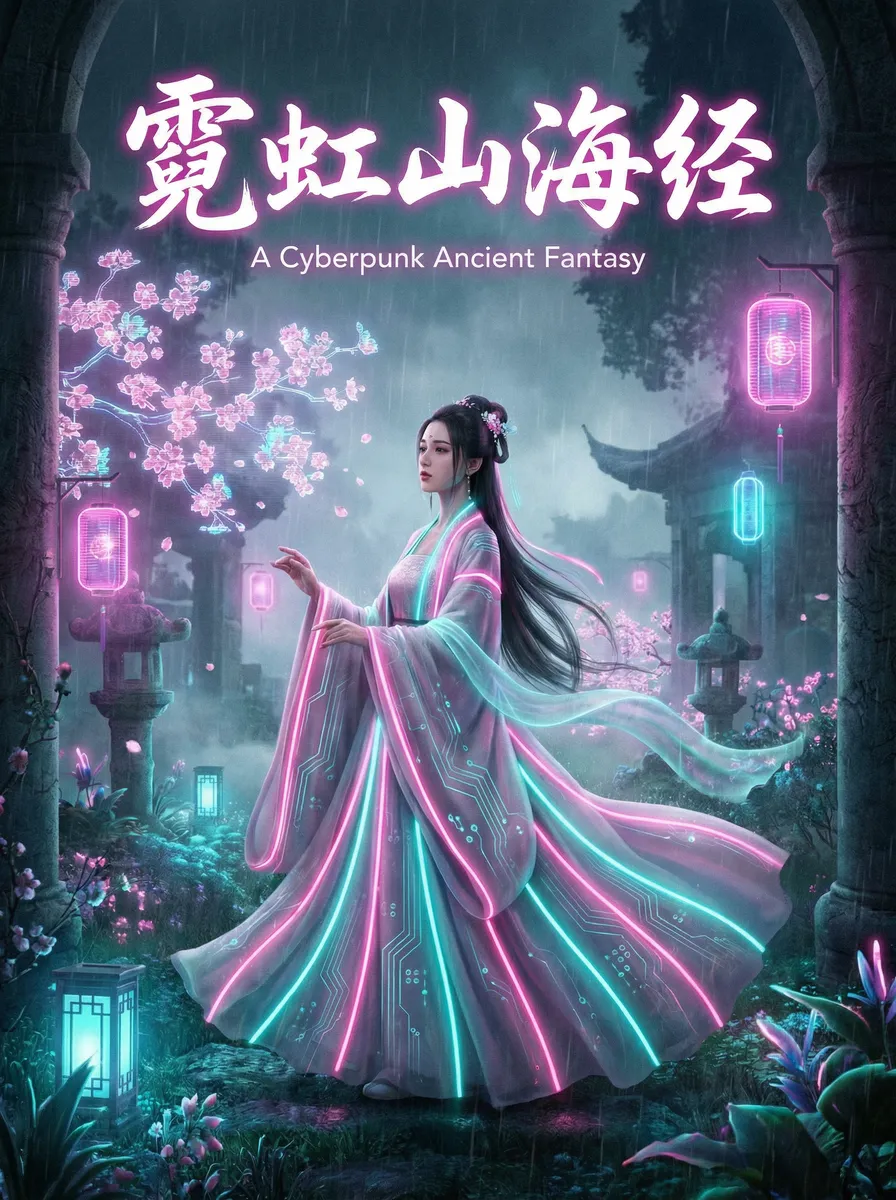 JizzJizz无码 古风奇缘短剧 - 霓虹山海经海报